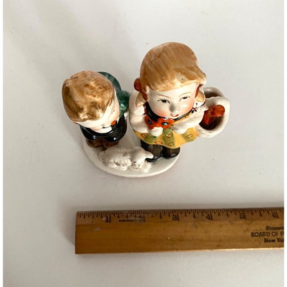 MCM Boy Girl Lamb Figurine Hand Painted Occupied Japan Vintage Repaired READ - Picture 12 of 12